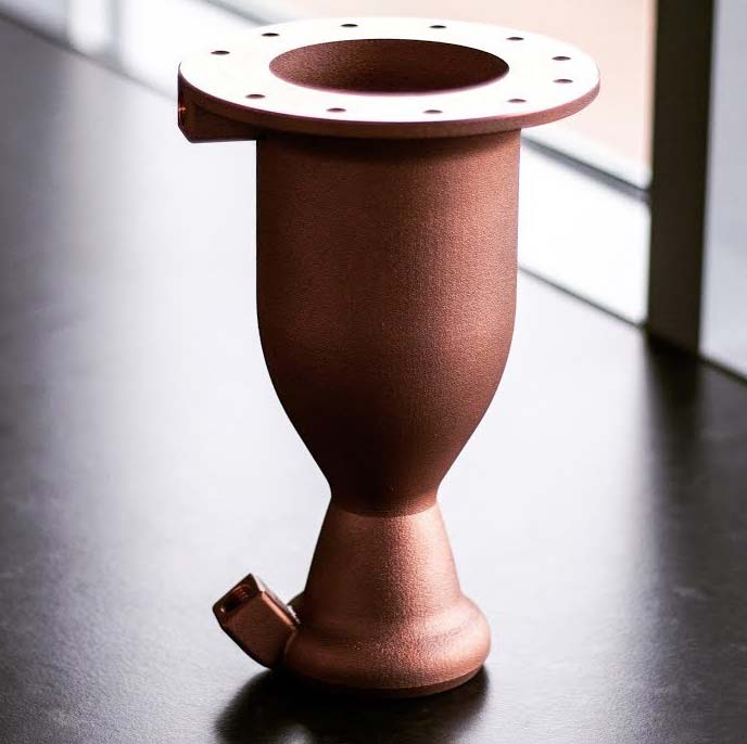 3D printed Copper E1 Engine 